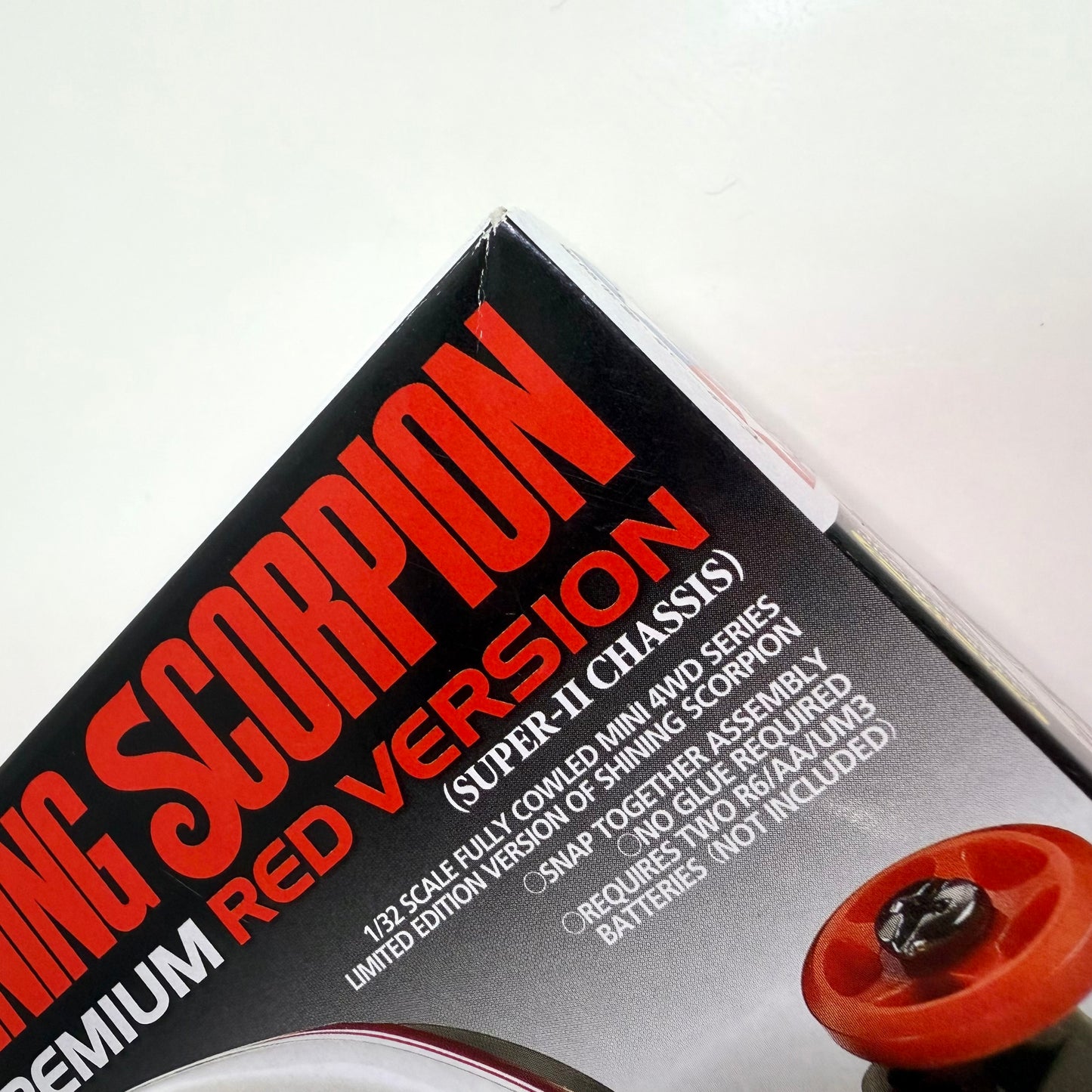Tamiya Mini 4WD Shining Scorpion Premium Red Version Super II Chassis Limited Model Kit