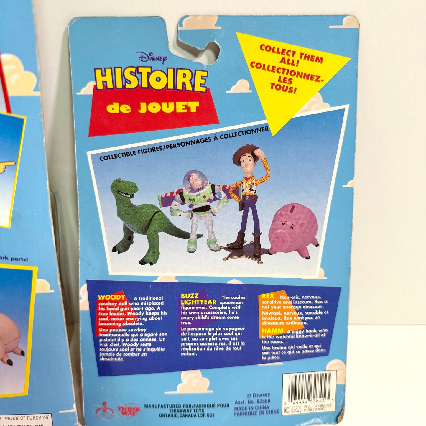 Disney Pixar Toy Story Vintage Rex & Hamm Action Figure Set Glow in the Dark Rare 1990s