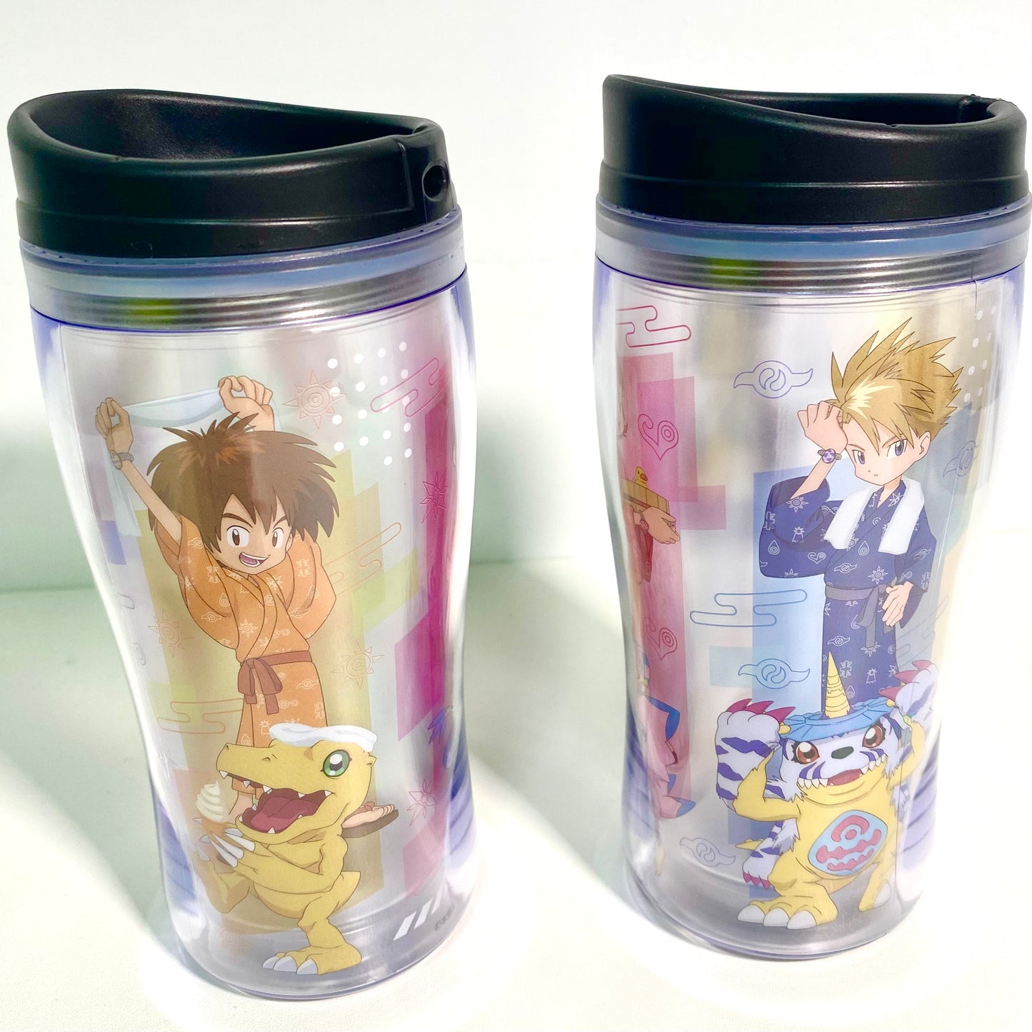 Digimon × Gokurakuyu Onsen Collaboration Tumbler – Japan Exclusive Limited Item (Approx. 340ml)