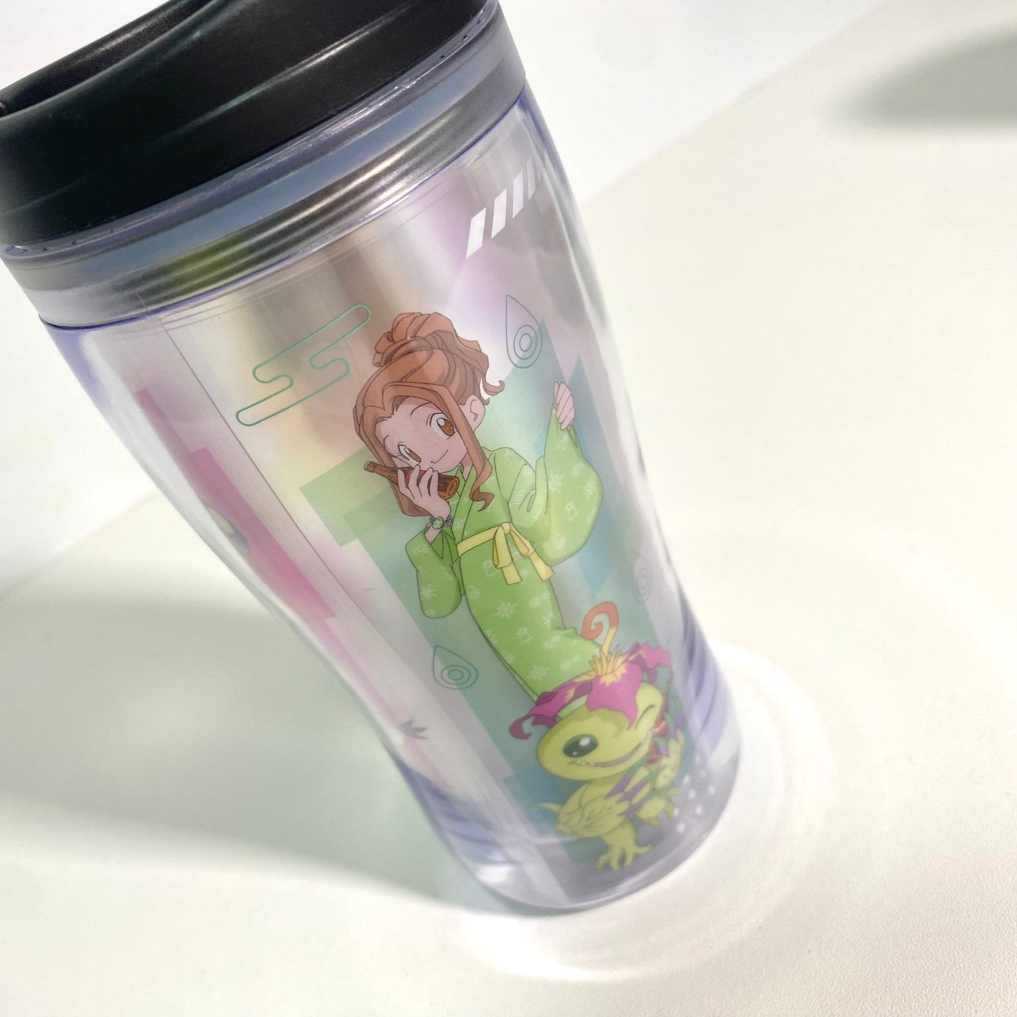 Digimon × Gokurakuyu Onsen Collaboration Tumbler – Japan Exclusive Limited Item (Approx. 340ml)