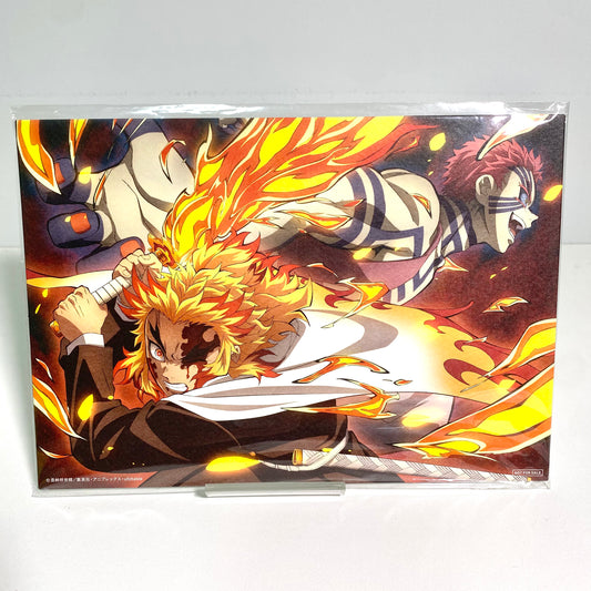 Demon Slayer: Mugen Train – Theatrical Bonus A5 Illustration Card Part 2 | Rengoku vs Akaza | Japan Exclusive