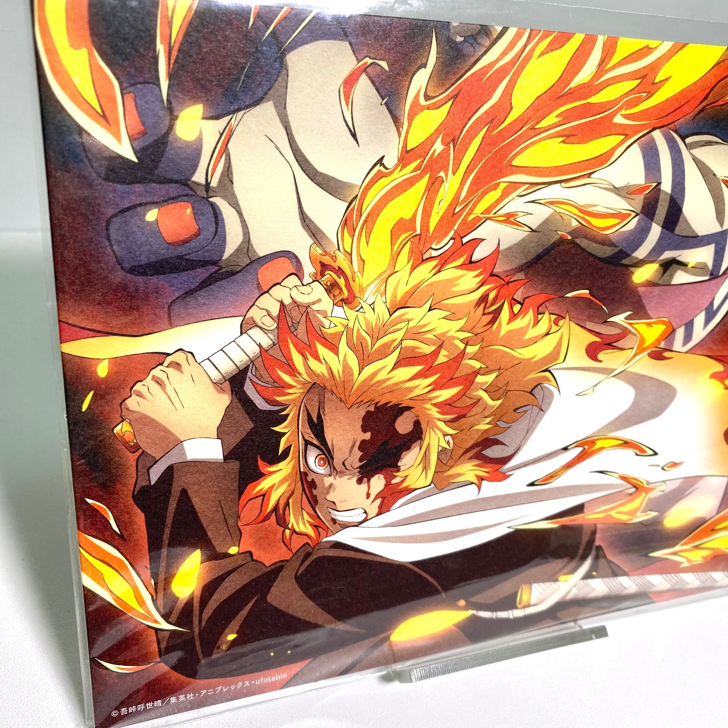 Demon Slayer: Mugen Train – Theatrical Bonus A5 Illustration Card Part 2 | Rengoku vs Akaza | Japan Exclusive