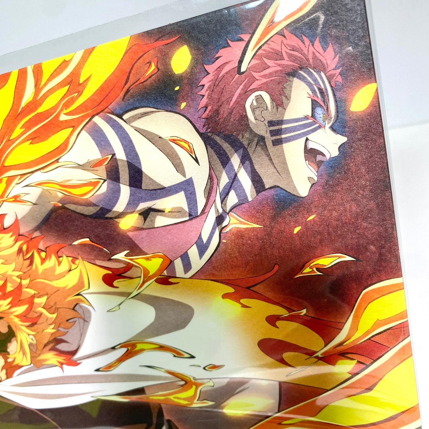 Demon Slayer: Mugen Train – Theatrical Bonus A5 Illustration Card Part 2 | Rengoku vs Akaza | Japan Exclusive