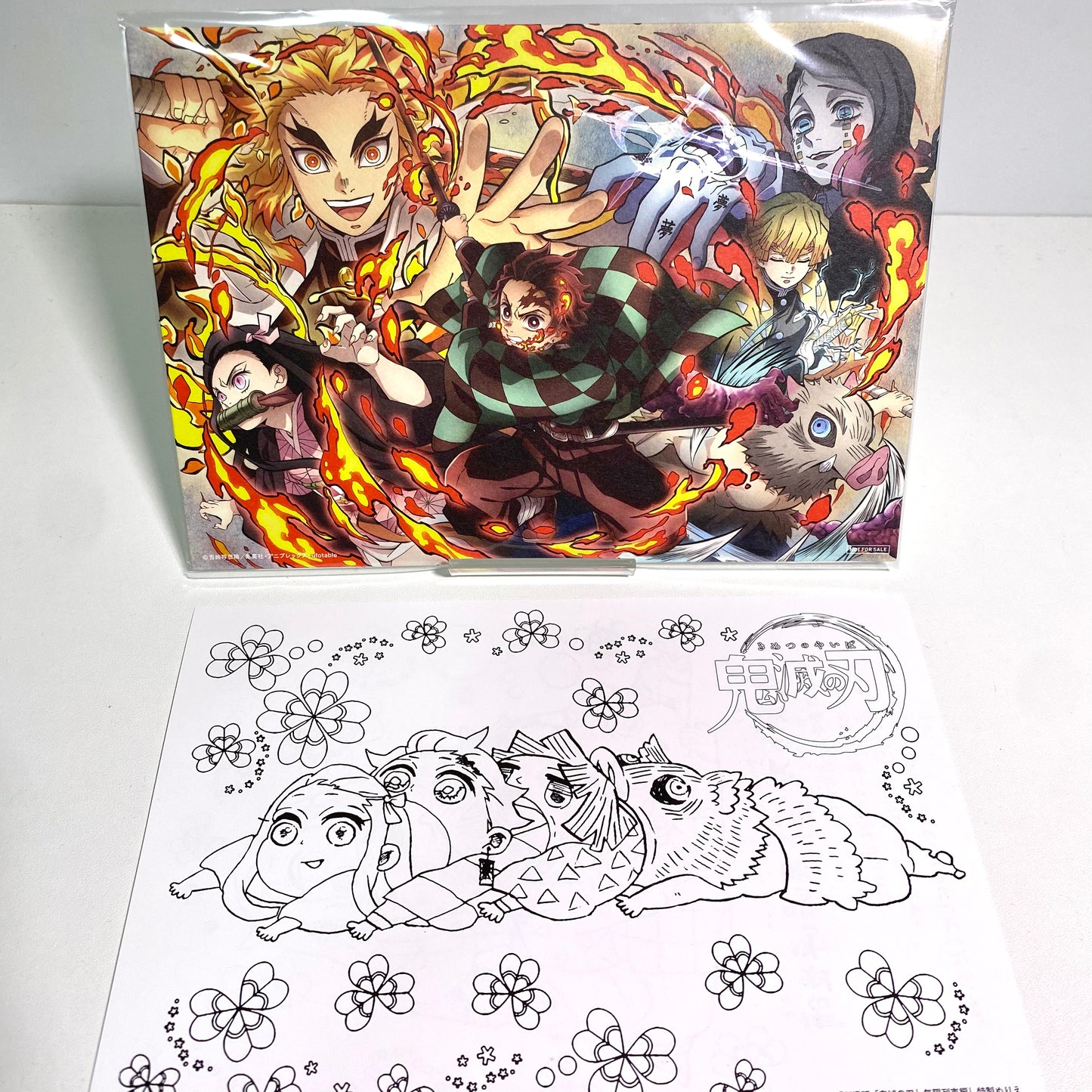 Demon Slayer: Mugen Train – Theatrical Bonus A5 Illustration Card & Coloring Sheet | Japan Exclusive Limited Gift