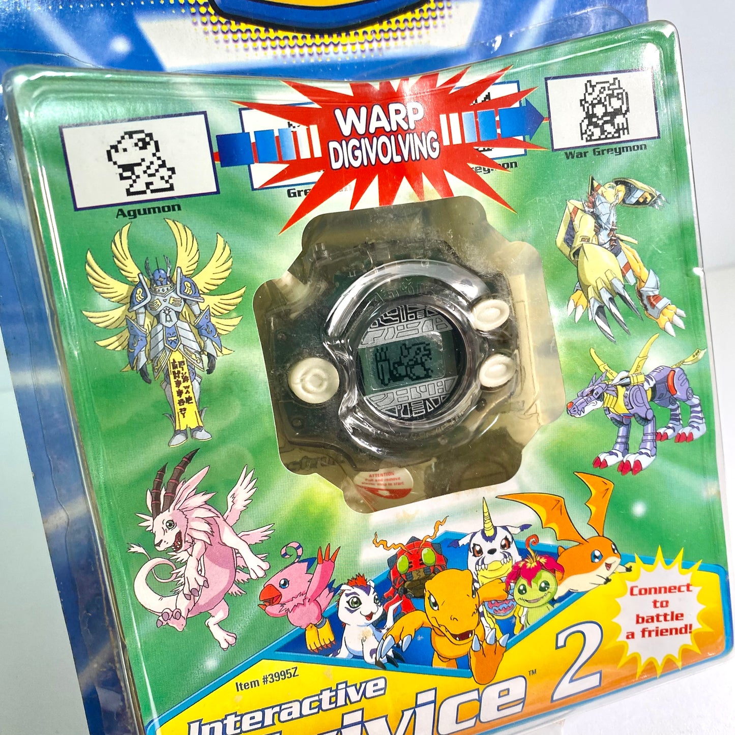 Digimon Interactive Digivice 2 – Clear Black – Bandai America / Agumon → WarGreymon / FOX Kids – New in Package