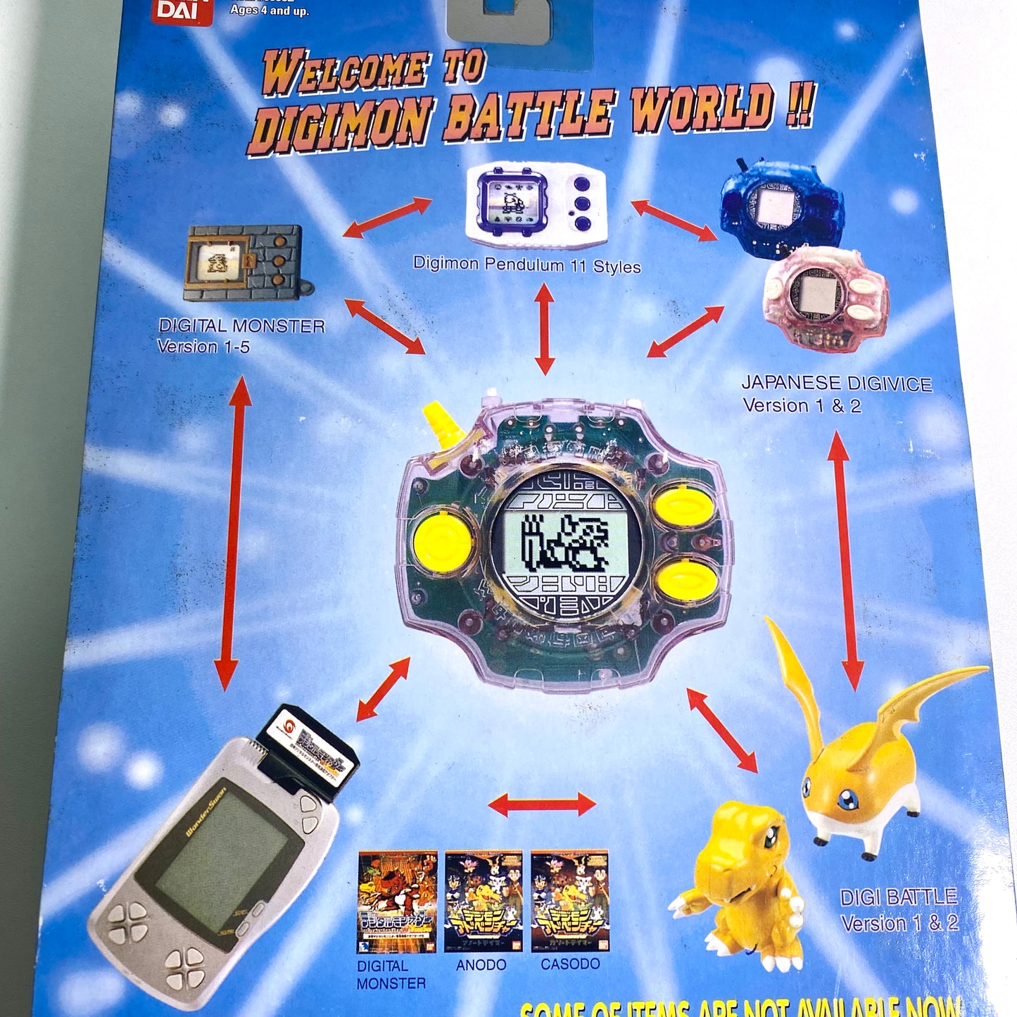 Digimon Interactive Digivice 2 – Clear Black – Bandai America / Agumon → WarGreymon / FOX Kids – New in Package