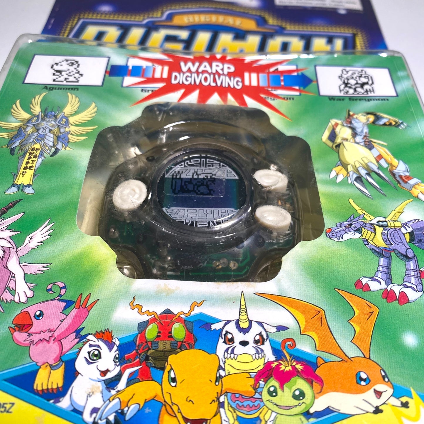 Digimon Interactive Digivice 2 – Clear Black – Bandai America / Agumon → WarGreymon / FOX Kids – New in Package