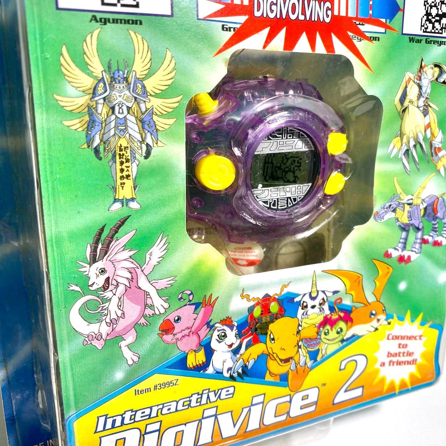Digimon Interactive Digivice 2 – Clear Purple – Bandai America / Agumon → WarGreymon / FOX Kids – New in Package