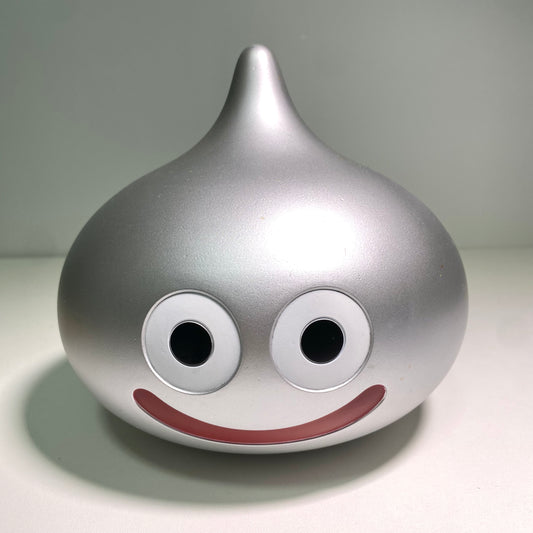 Dragon Quest — Metal Slime Coin Bank (Soft Vinyl / 17cm Size / Used)
