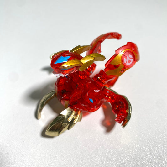 Bakugan BakuTech Pyrus Dragonoid “Dragaon” Red Clear Version