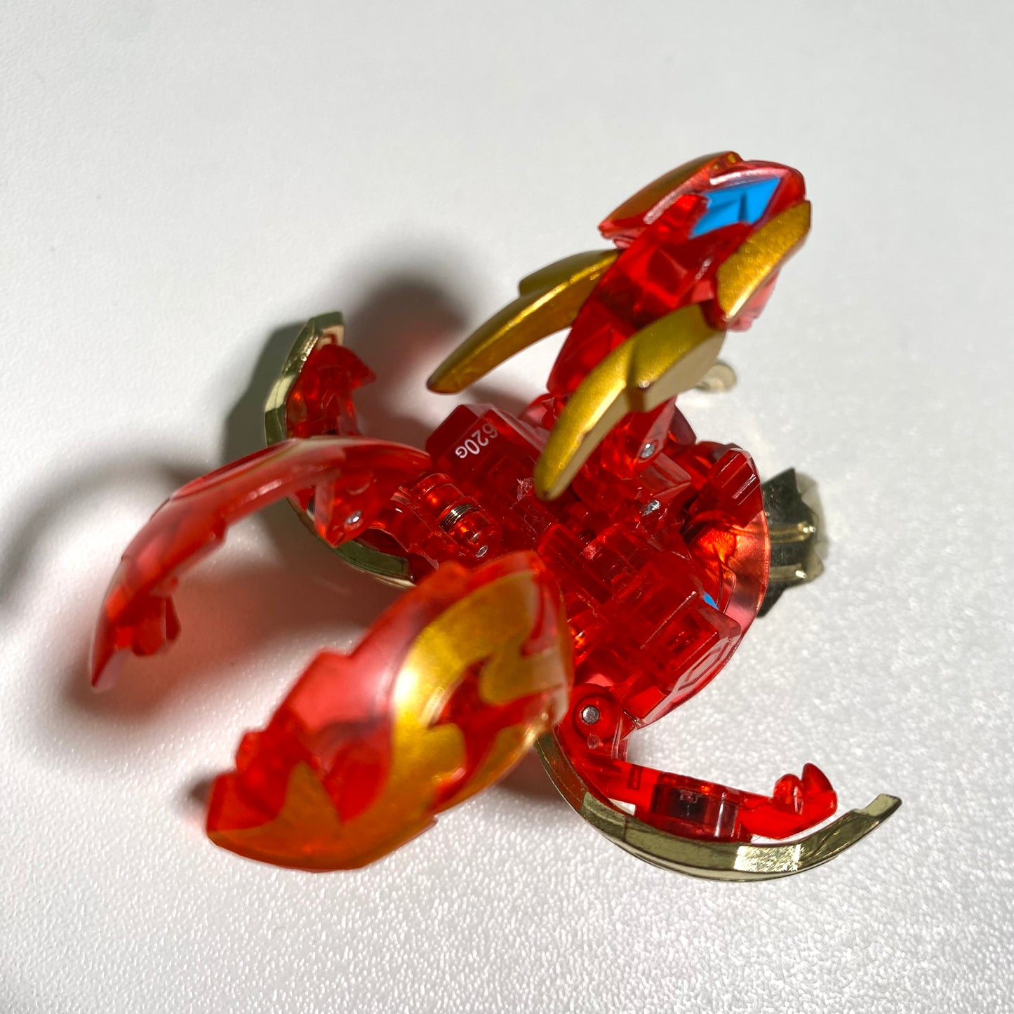 Bakugan BakuTech Pyrus Dragonoid “Dragaon” Red Clear Version