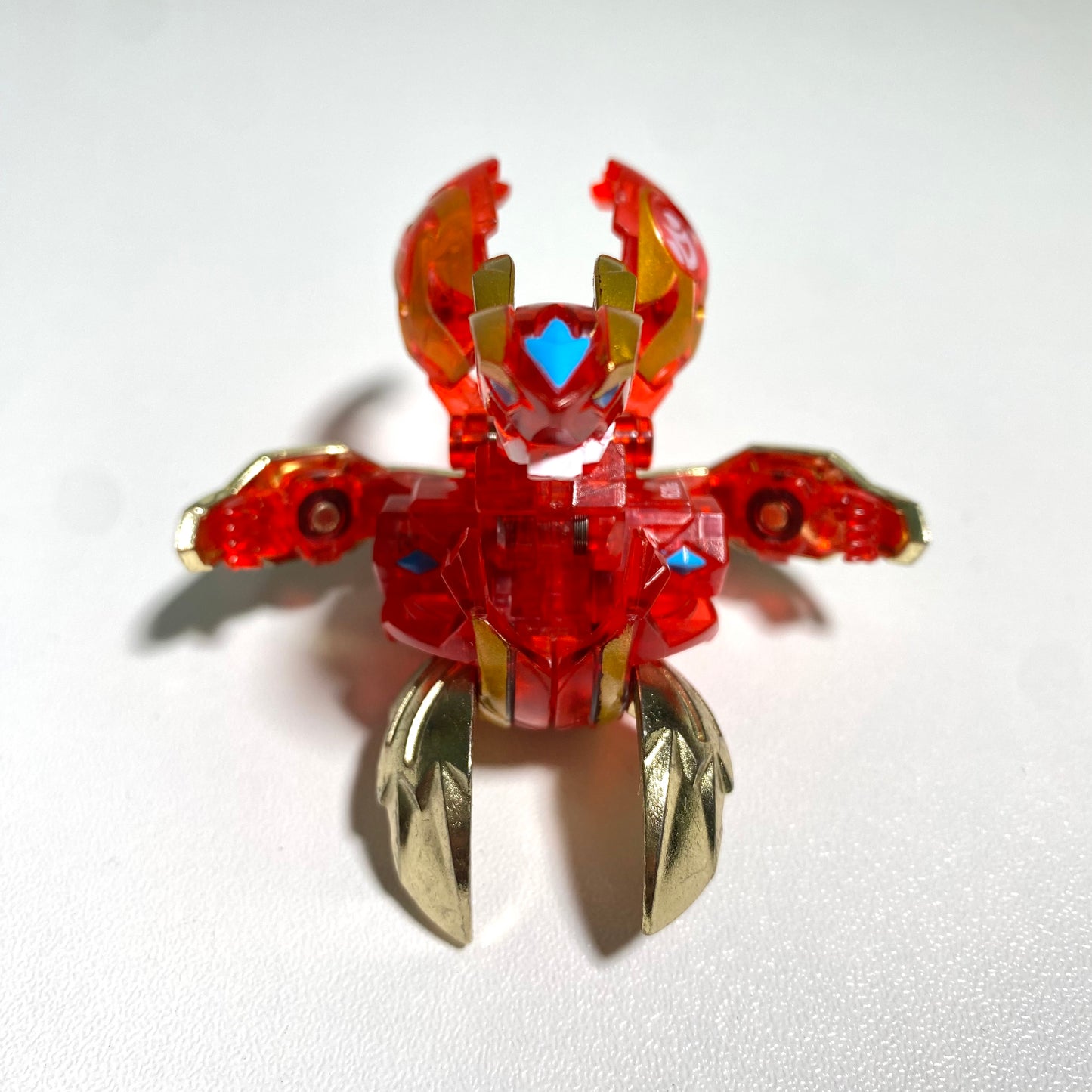 Bakugan BakuTech Pyrus Dragonoid “Dragaon” Red Clear Version