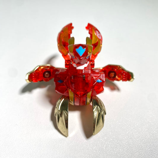 Bakugan BakuTech Pyrus Dragonoid “Dragaon” Red Clear Version