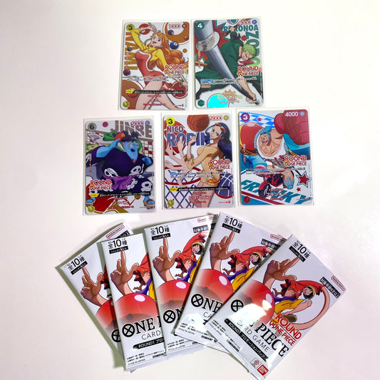 ONE PIECE Card Game × ROUND1 Collaboration Promo Cards 5-Card Set Japan Limited