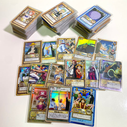 Vintage One Piece Card Game 246-Card Lot 2000s Bandai Japan