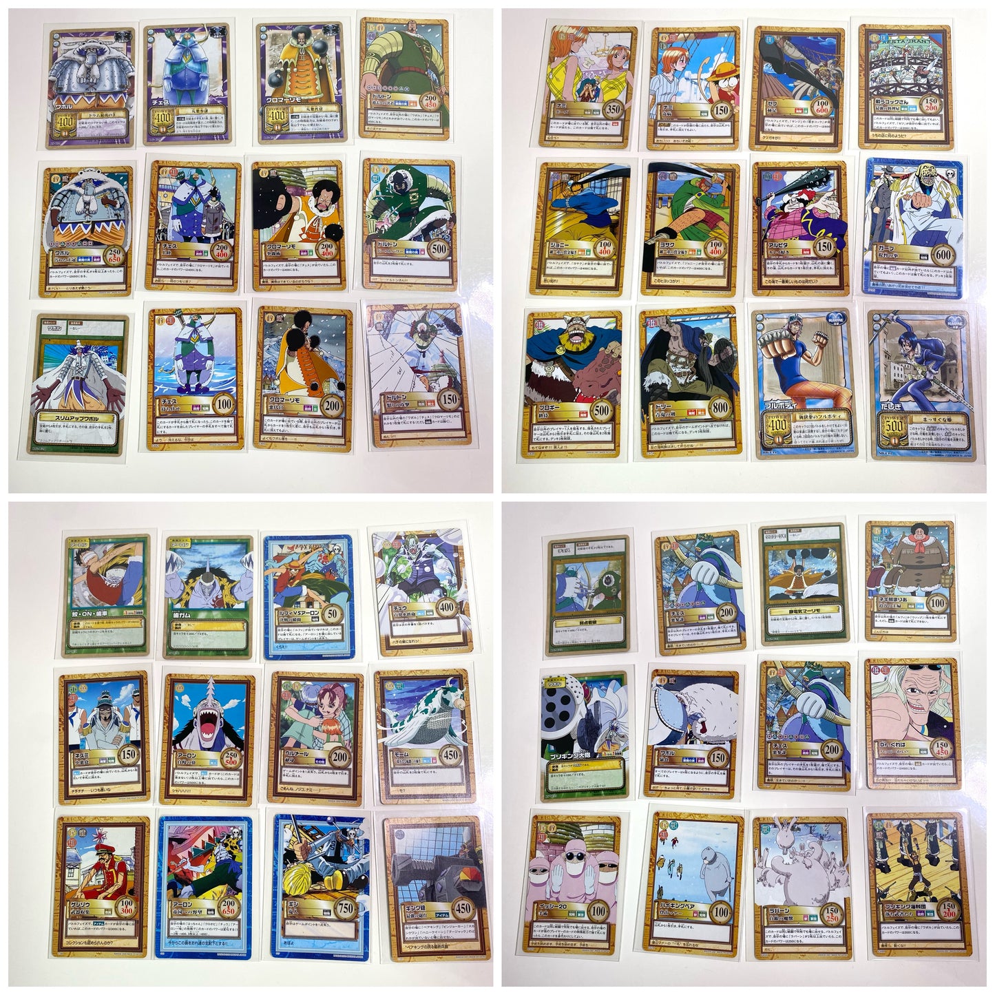 Vintage One Piece Card Game 246-Card Lot 2000s Bandai Japan